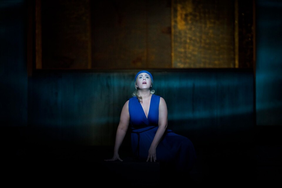 Christina Nilsson som Aida i Verdis opera med samma namn. Det här kan bli Ystadssopranens stora genombrott.