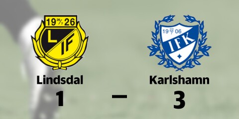 Lindsdals IF förlorade mot Karlshamn