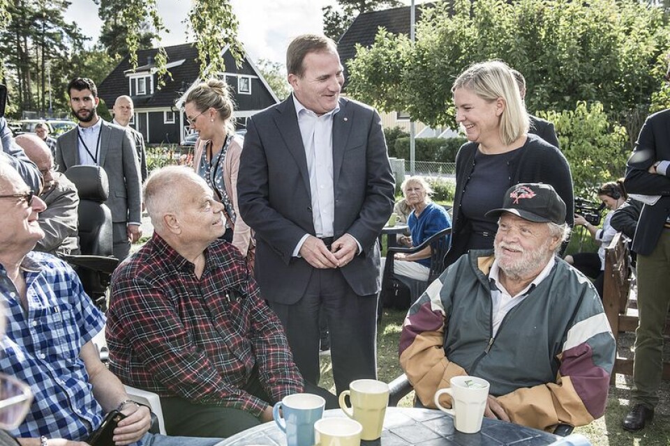 Regeringen beslutade på torsdagen om sänkt skatt för pensionärer. 29 600 äldre i Blekinge över 65 år får del av skattesänkningen. Foto: Lars Pehrson / SvD / TT