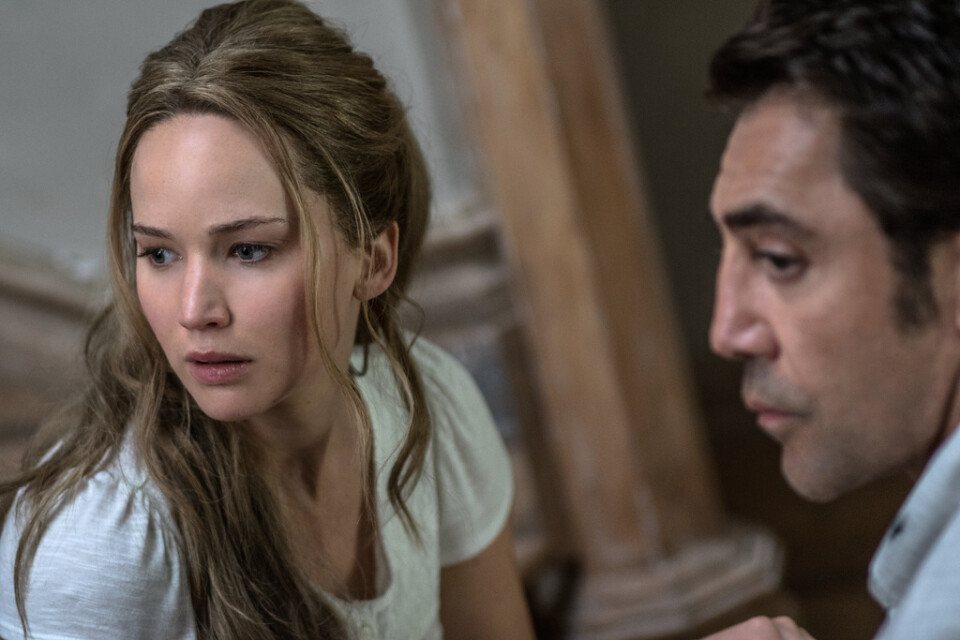 Jennifer Lawrence och Javier Bardem i Darren Aronofskys senaste film "Mother". Arkivbild.