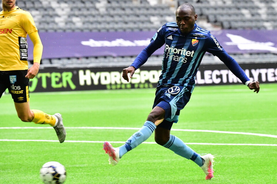 Edward Chilufya gjorde säsongens andra mål mot Elfsborg.