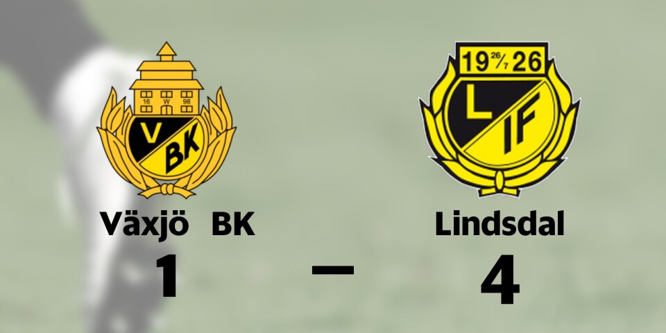 Växjö BK förlorade mot Lindsdals IF