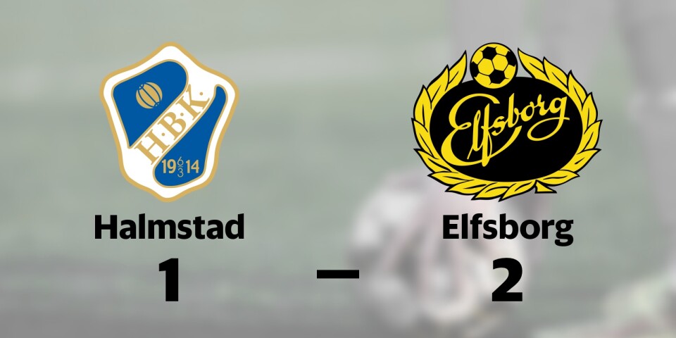 Seger för Elfsborg mot Halmstad i spännande match