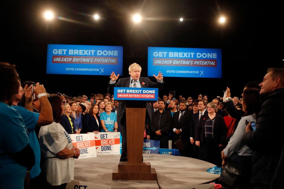 Storbritanniens premiärminister Boris Johnson kampanjar inför britternas tredje val sedan 2015.