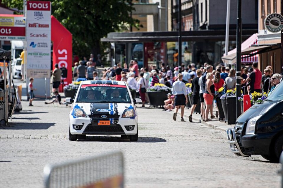 South Swedish Rally hade start och mål på Stortorget i Karlskrona.