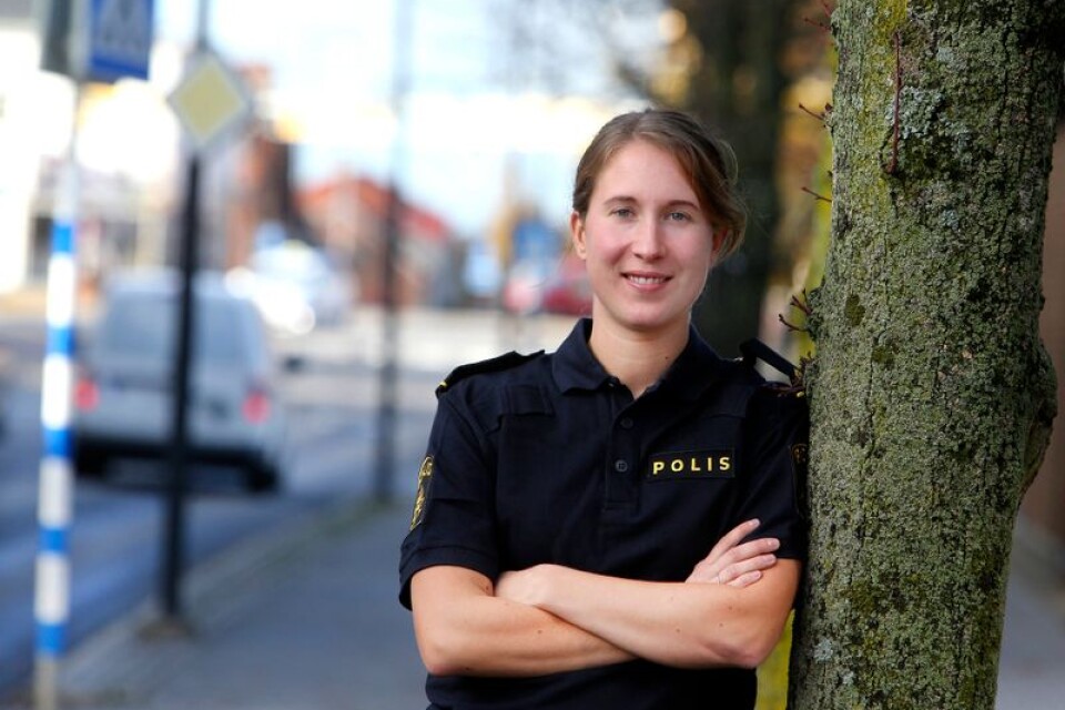 Sara Schön, kommunpolis i Skurup