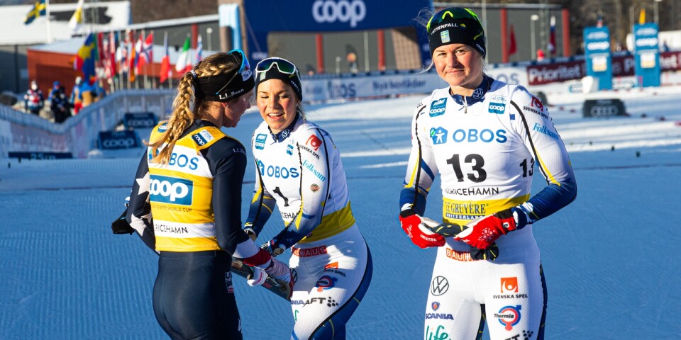Johanna Hagström och Maja Dahlqvist får båda köra teamsprint i morgon, liksom USA:s Jessie Diggins.