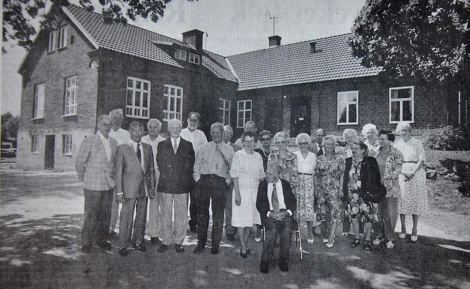60-årsjubileum för eleverna på Röinge gamla skola.
Arkiv: Jörgen Ahlström