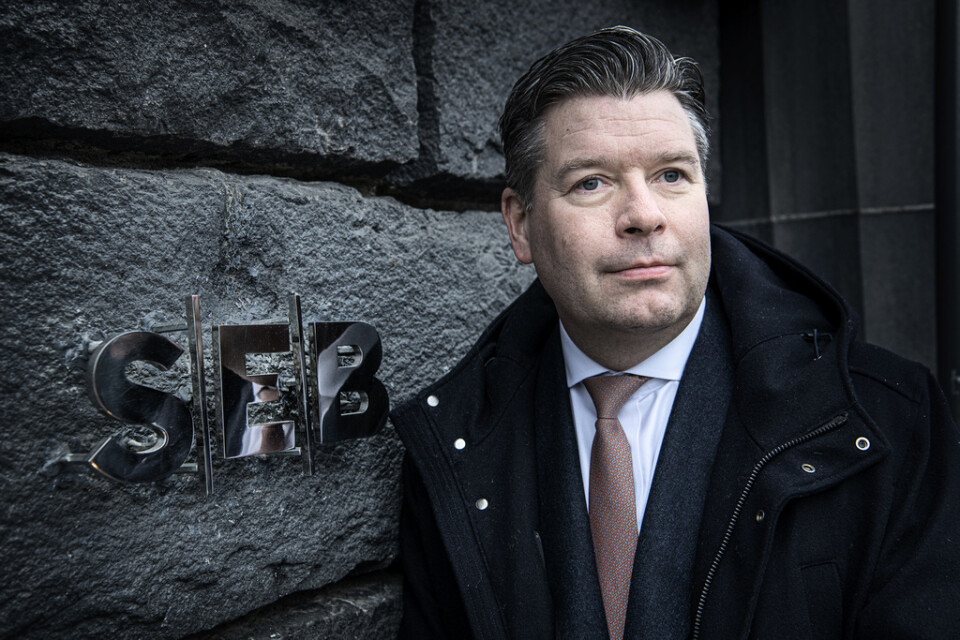 SEB, med vd Johan Torgeby, redovisar bokslut för 2021. Arkivbild.