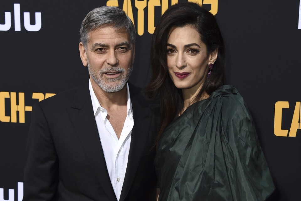 George och Amal Clooney gifte sig 2014. Hon är advokat, människorättsaktivist och författare. Arkivbild.