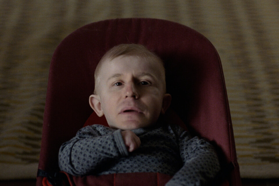 Johan Widerberg som bebis i kortfilmen "Midas". Pressbild