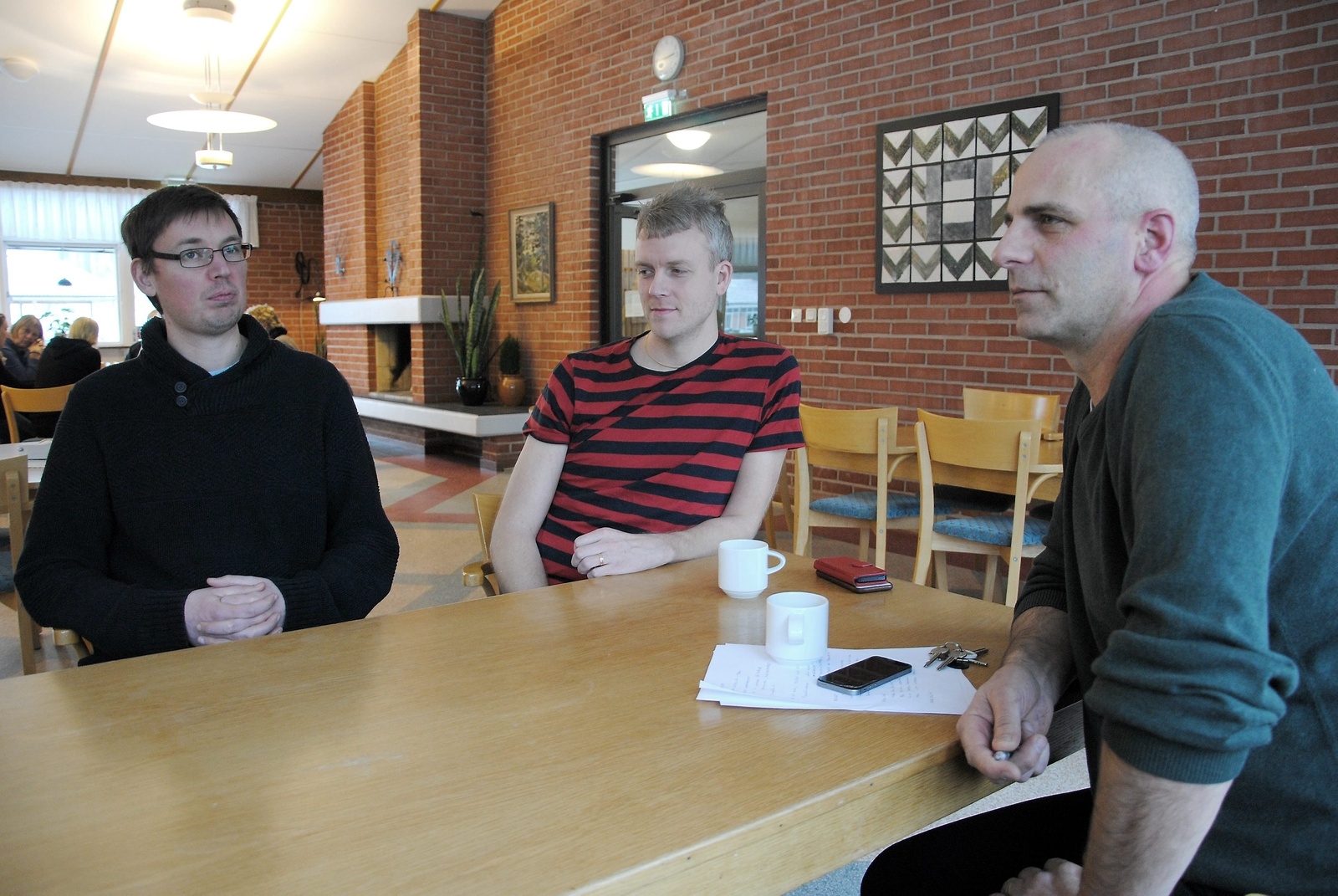 David Persson, Martin Sjörén och Anders Sjunnesson, lärare på Folkhögskolan, som startar utbildningen "Esport och spelidé".