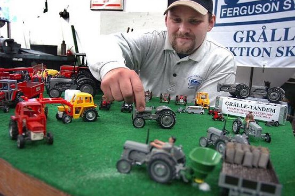 Peter Hellberg även börjat samla på traktormodeller.