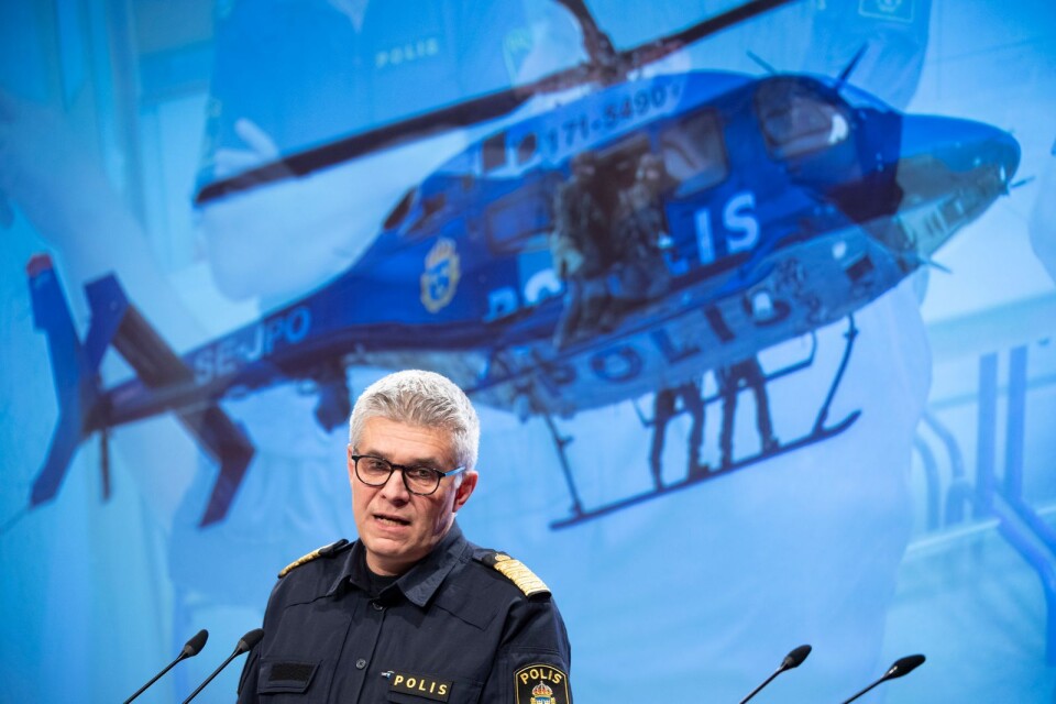 Rikspolischefen Anders Thornberg vill ha hjälp av försvaret vid extraordinära händelser.
