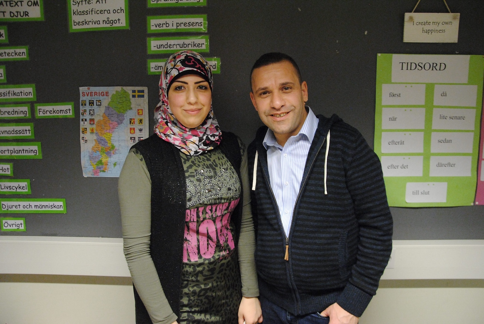 Rama och Hani Hahi bor i Vittsjö men kommer från Syrien. Paret dukade upp godsaker från hemlandet.