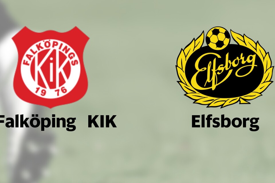 Elfsborg vill ha revansch i mötet med Falköping KIK