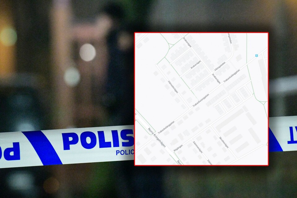 At 2.23 pm the police were alerted that two people with gunshot injuries were found on Trebackalånggatan in Hässleholm.