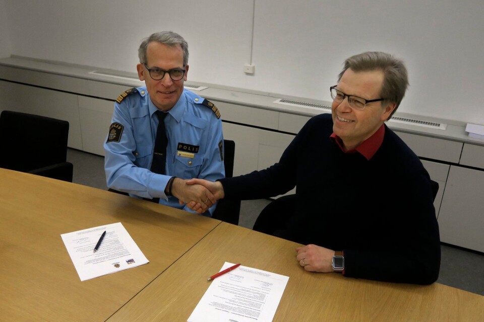 Anders Knutsson och Per-Ola Mattsson är överens om att fortsätta med trygghetsskapande åtgärder.