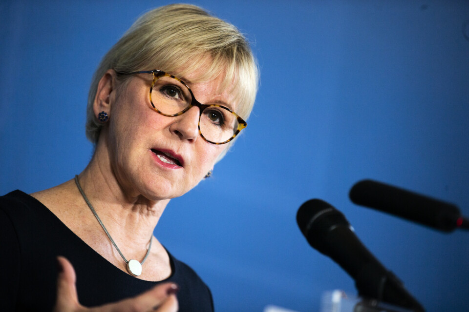Margot Wallström är kritisk mot Anna Lindstedts agerande i samband med mötet på hotell Sheraton i Stockholm i januari 2019. Arkivbild.