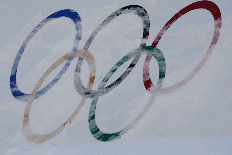 De olympiska ringarna. Arkivbild.