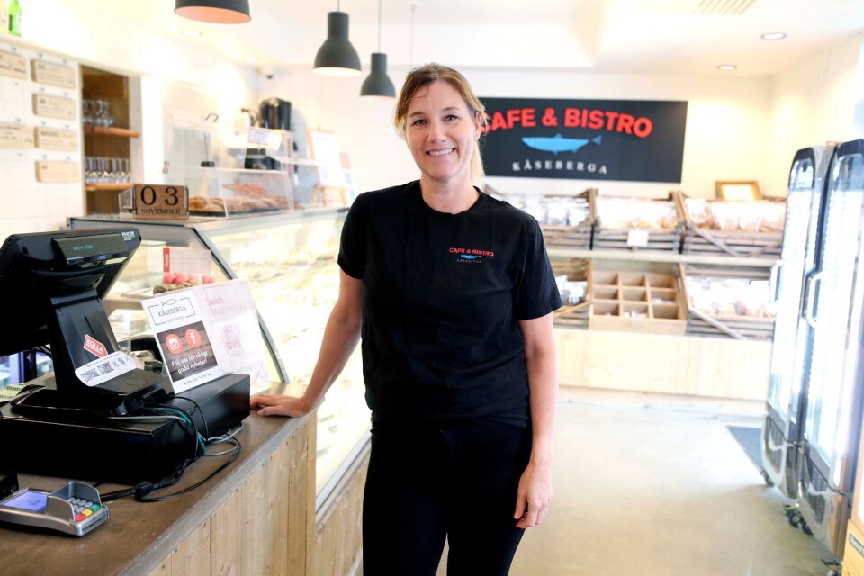 Sandra Mårtensson som driver Kåseberga Café & Bistro är nominerad till Årets företagare.