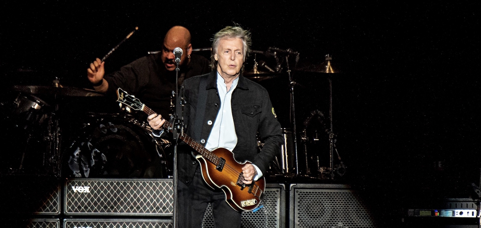 Paul McCartney under en konsert i Austin i oktober i år. Foto: Amy Harris/Invision/AP