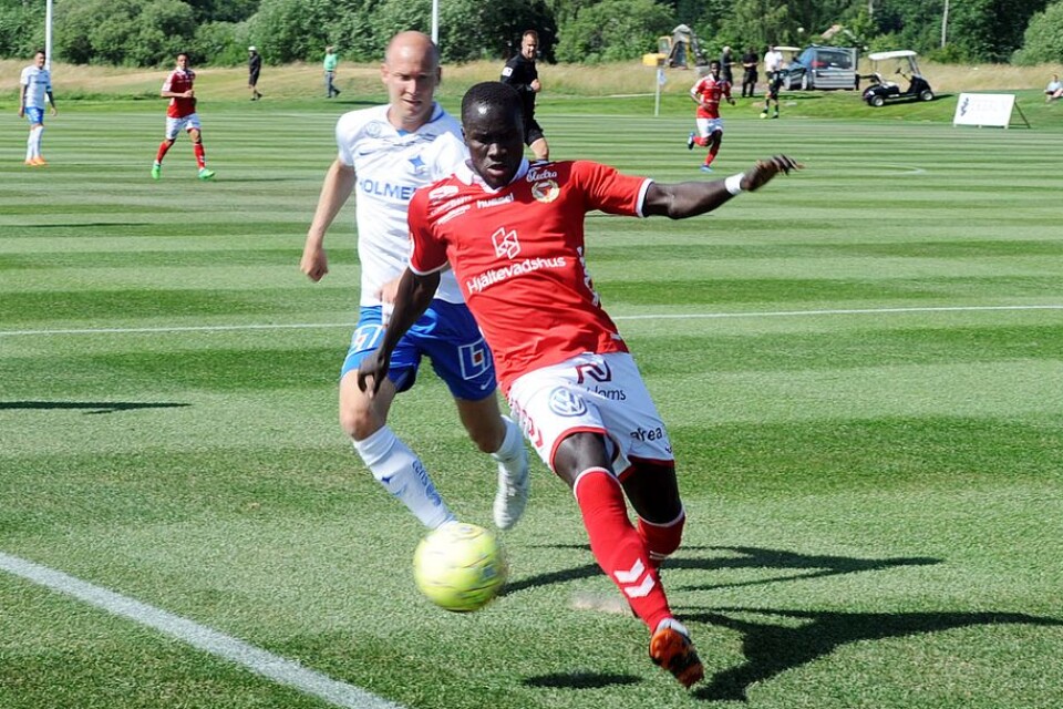 Papa Diouf var en av KFF:s målskyttar mot IFK Norrköping.
