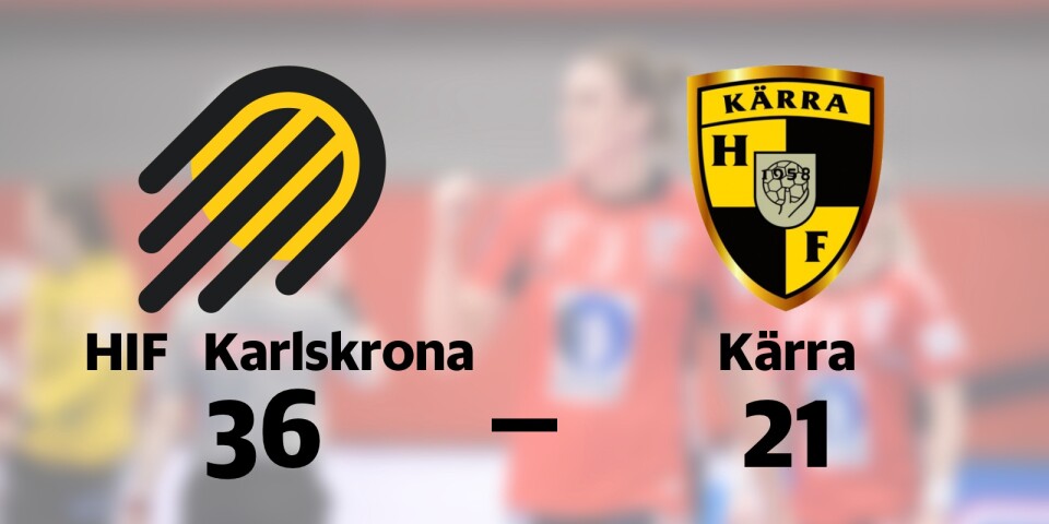 HIF Karlskrona fortsätter att vinna