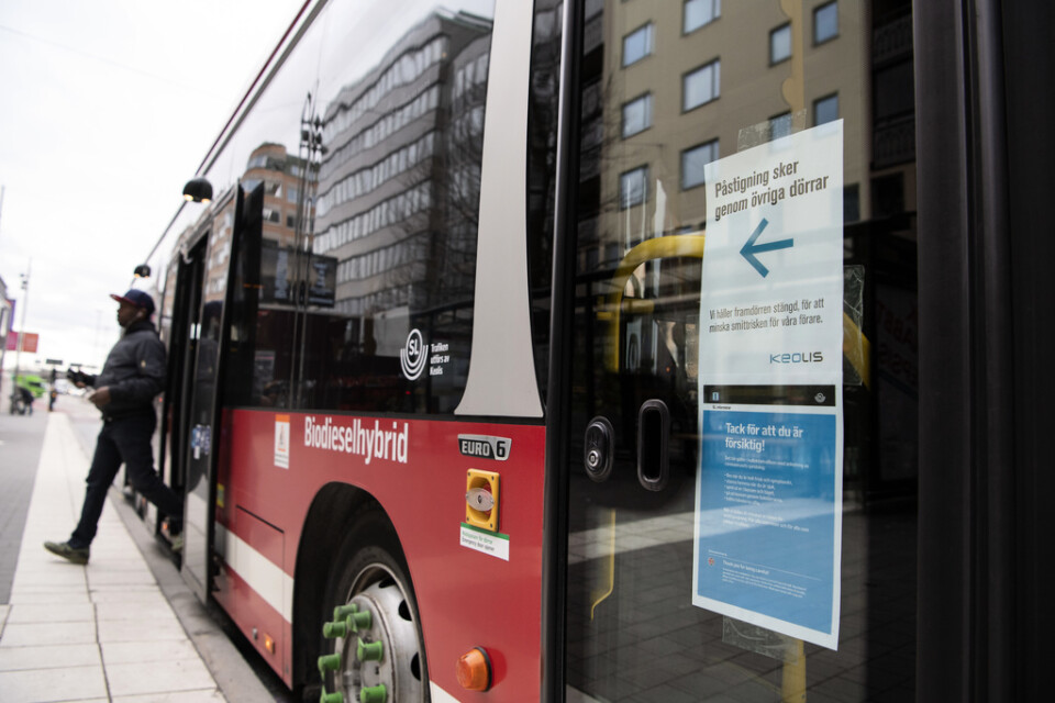Nu väntar biljettkontroller för busspassagerarna i Stockholm. Arkivbild.