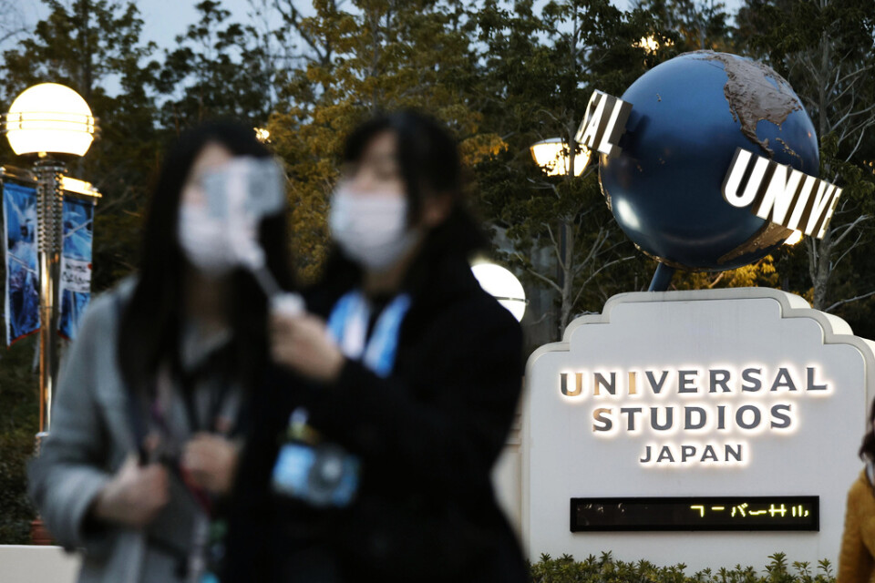 Polisen har sökt efter delar av ett skelett utanför Universal Studios i Japan. Arkivbild.