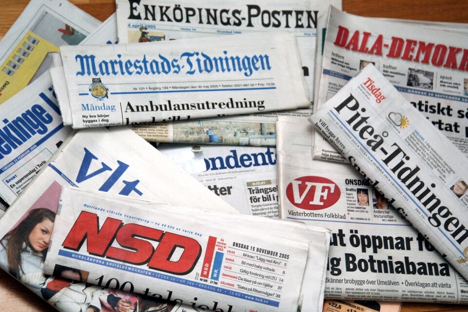 Allt fler tidningar berörs av hot mot journalister.            Foto: TT