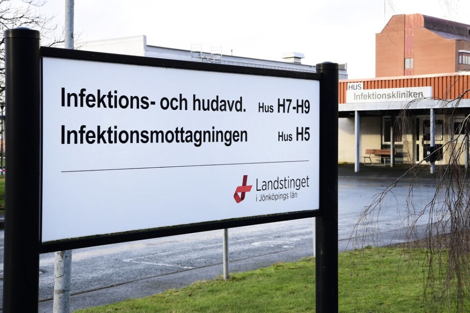 Infektionsmottagningen på Länssjukhuset Ryhov i Jönköping. Arkivbild