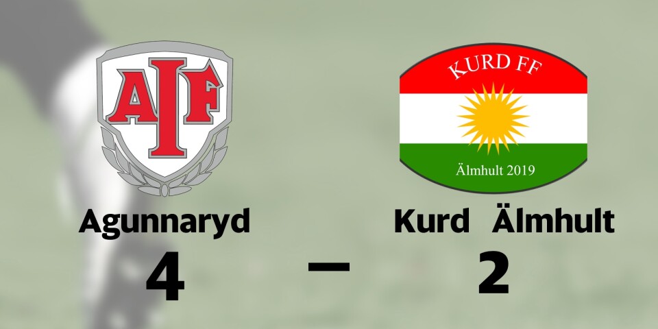 Agunnaryd vann mot Kurd Älmhult på hemmaplan