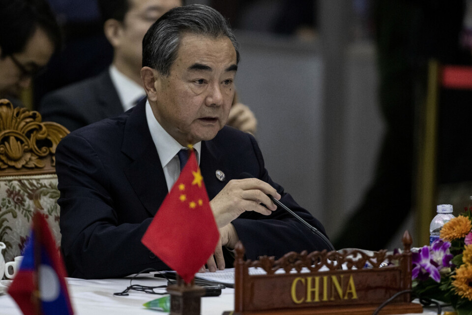 Kinas utrikesminister Wang Yi har försvarat "vargkrigardiplomatin" och anser att den är nödvändig för att värna Kinas värdighet och anseende i världen. Arkivbild.