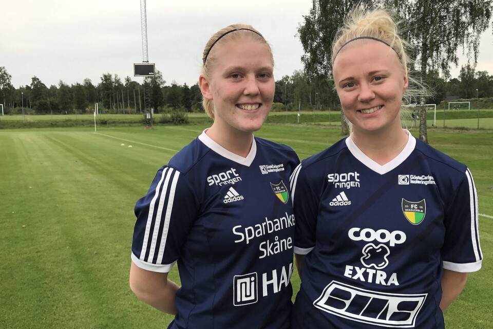Kan Tintin Hansson och Frida Nilsson bli den injektion som unga FC Hessleholm behöver?                              Foto: Marika Höghäll