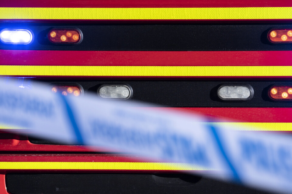 Räddningstjänsten fick under lördagsmorgonen rycka ut till en brand i ett radhus i Växjö. Arkivbild.