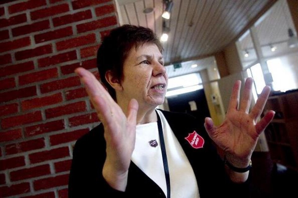 Irene Hällberg började arbeta inom Frälsningsarmén 1974 och är nu kårledare i Ystad.
