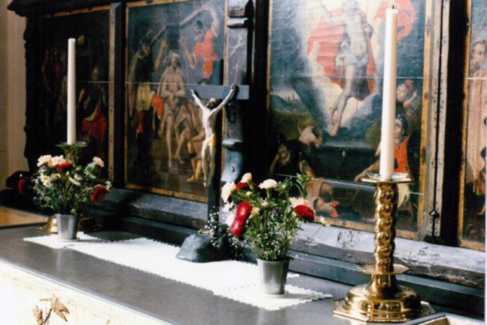 Krucifixet stals i början av augusti från ett sidokapell i Mariakyrkan.