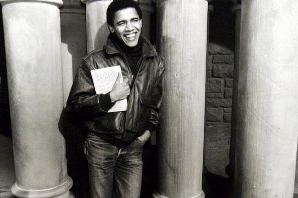 Barack Obama som student på Harvard Law School.