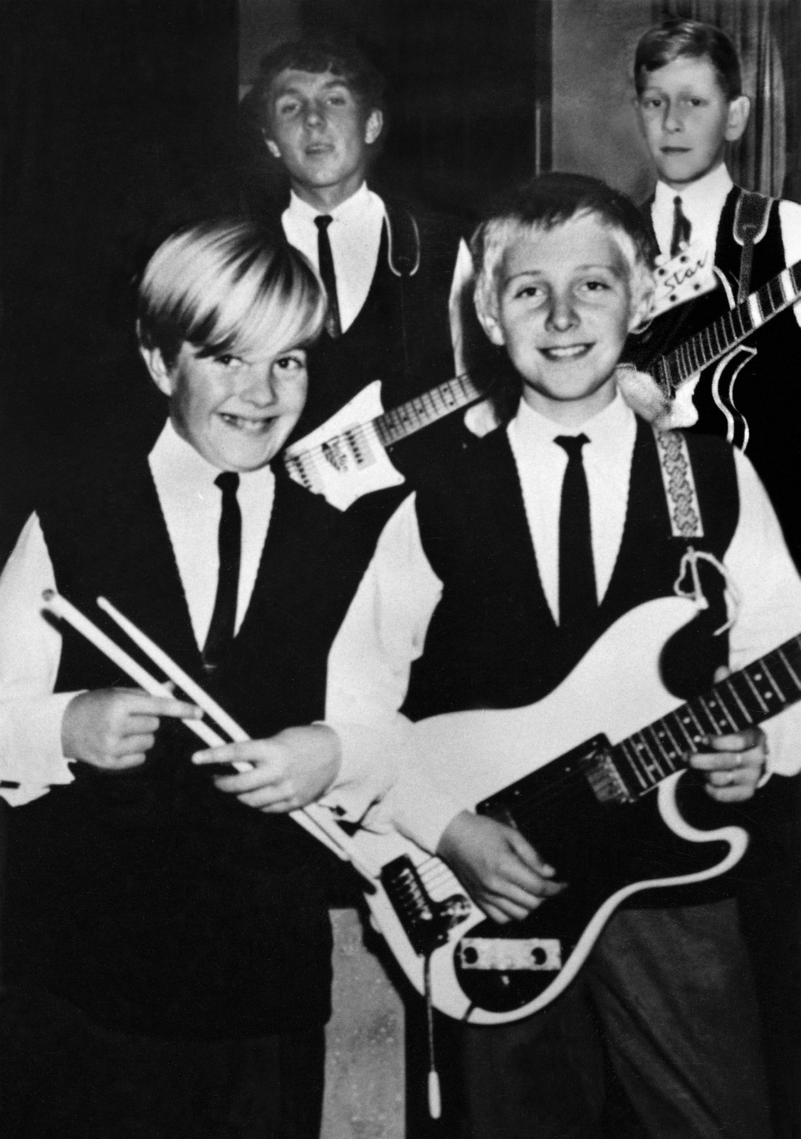 The Deecoys när det begav sig 1965. Nisse Runeson står längst bak till höger. Bredvid honom står Henrik Gustavsson och längst fram Ulf Andersson och Lennart Strand. Foto: Privat