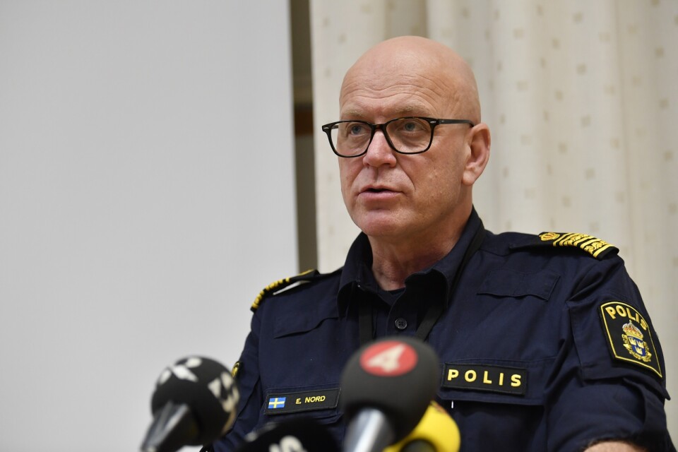 Erik Nord, polischef i Storgöteborg. Arkivbild.