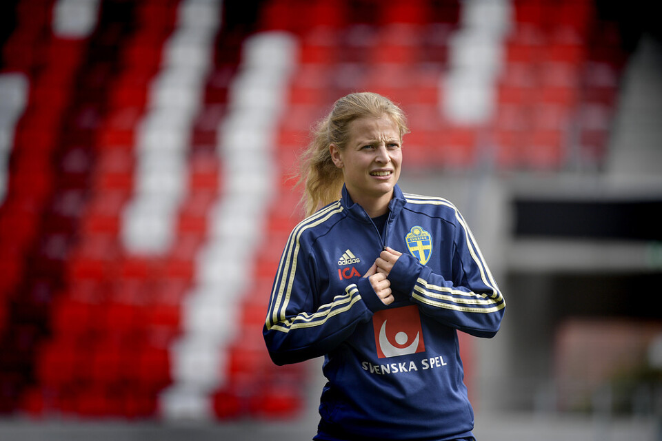 Anna Anvegård är fylld av självförtroende och hoppas får visa prov på sin suveräna målform i matchen mot Ungern.