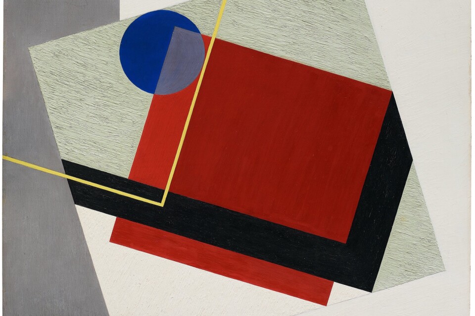 Erik Olsons ”Carré Rouge (Röd kvadrat)”. Pressbild.