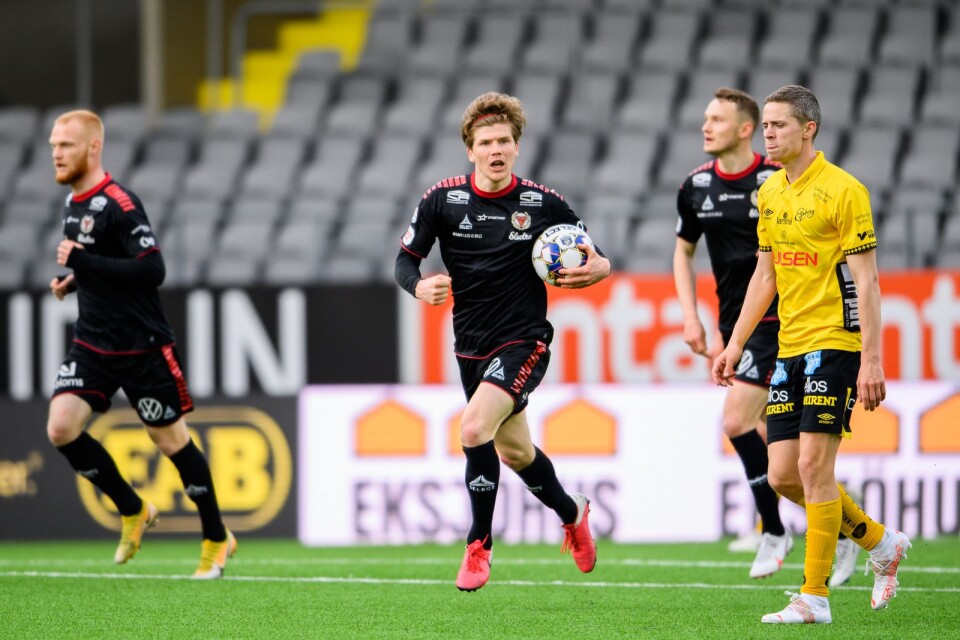 Oliver Bergs sena mål gav en poäng till Kalmar i Borås.