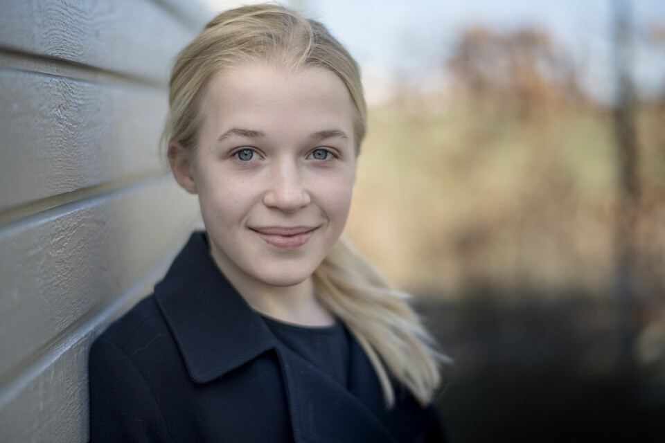 Tolvåriga Sofia Nordblom vann novelltävlingen "Ebbas historia".