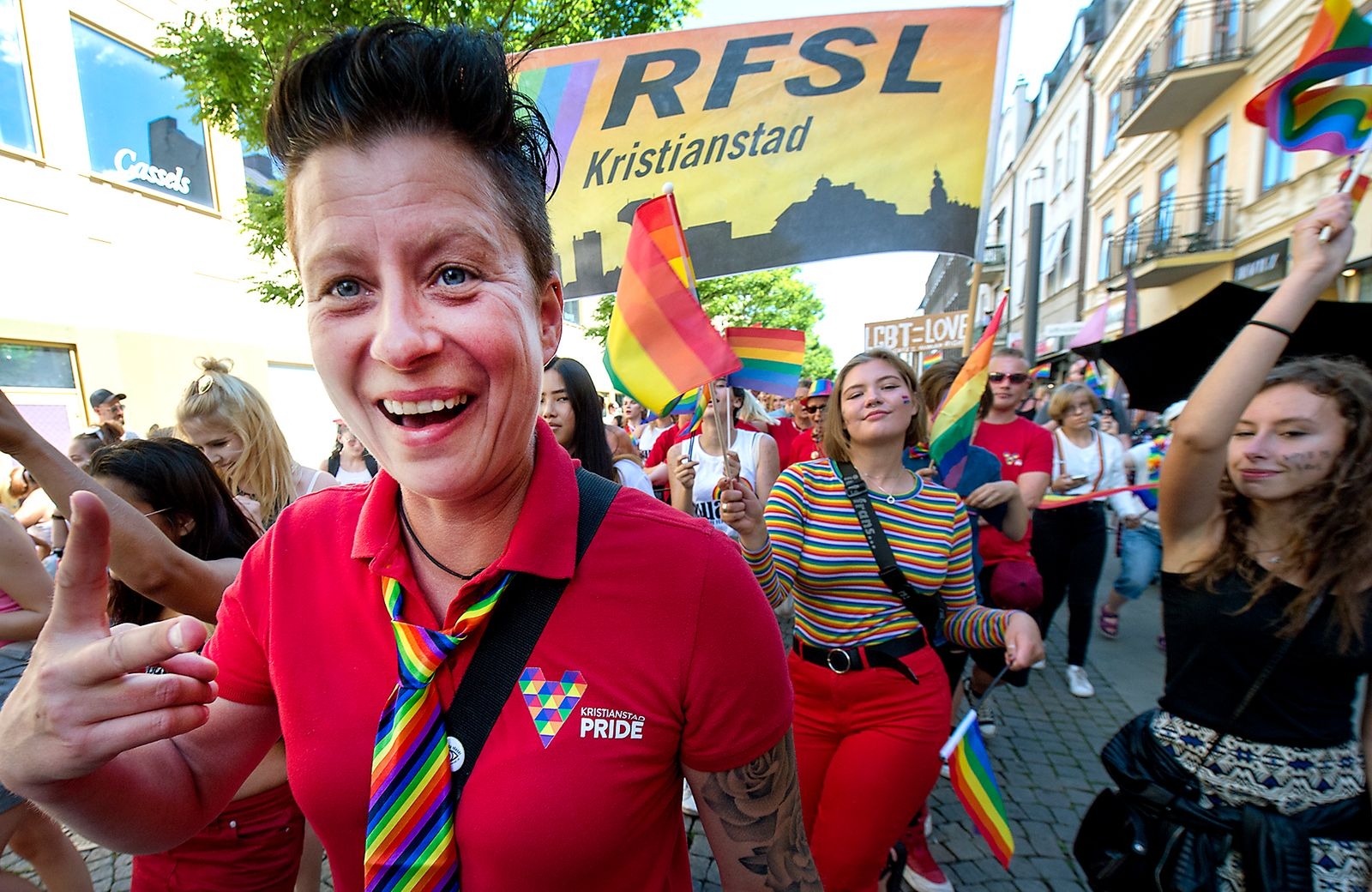 Prideparaden i Kristianstad. Louise Davidsson