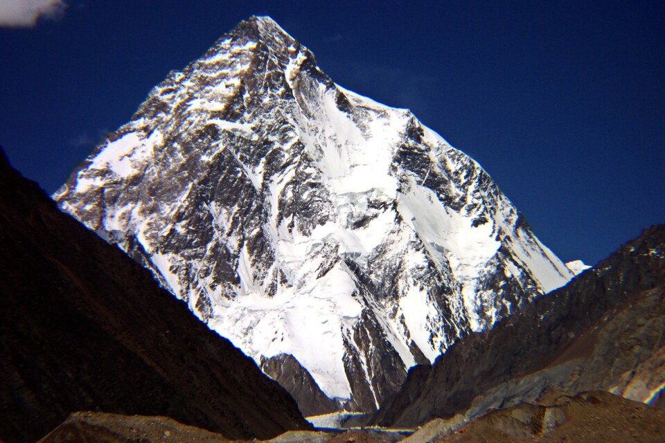 Nepalesiska klättrare uppges vara de första att nå toppen på berget K2 på vintern. Arkivbild.