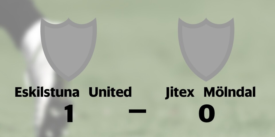 Eskilstuna United slog Jitex Mölndal med uddamålet