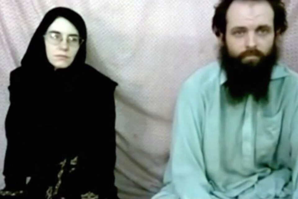 En stillbild på paret från ett videoklipp taget 2013. Arkivbild.