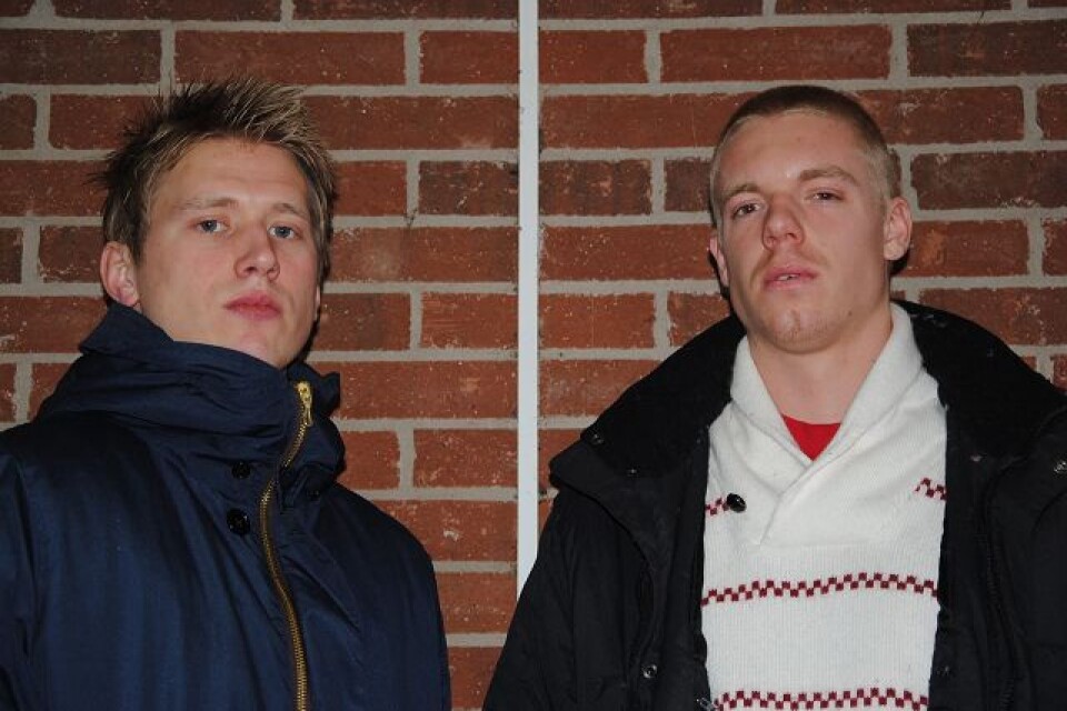 Robin Weihager och Anton Blomqvist. FOTO: Jonas Widerberg